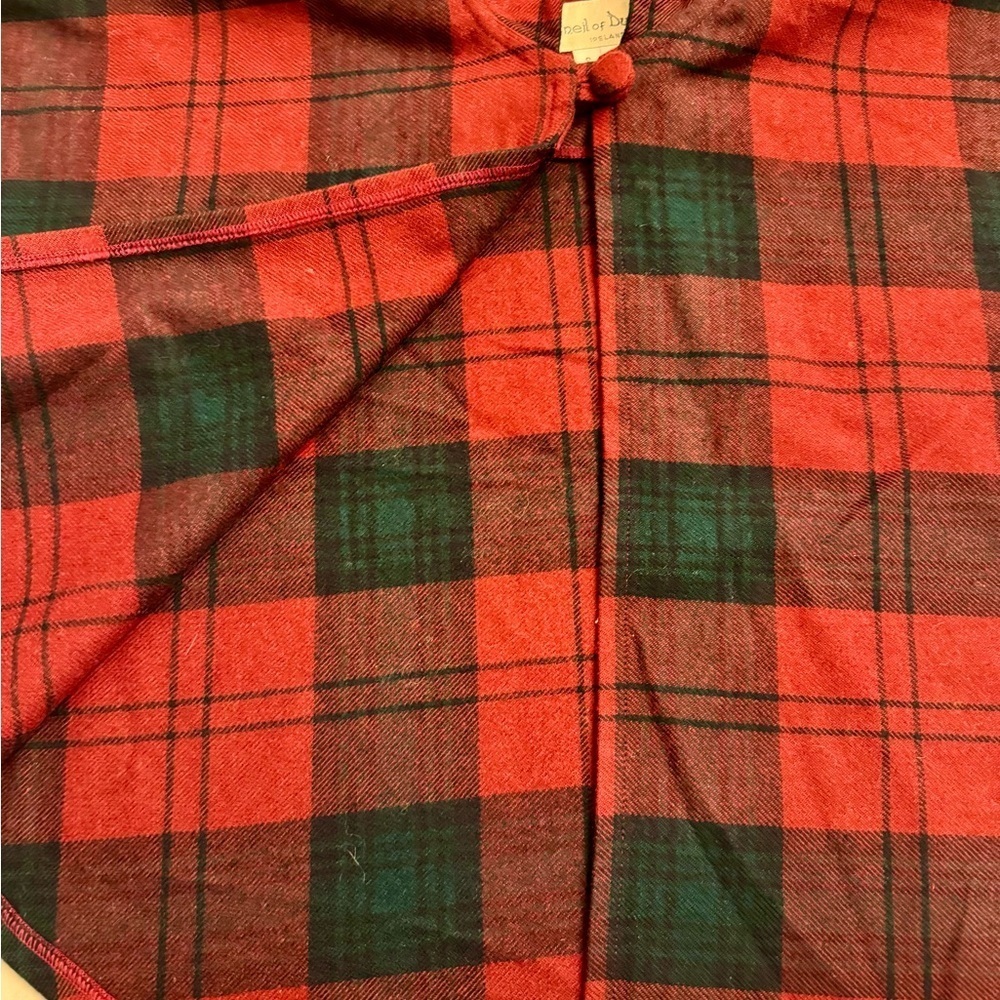 O’Neil of Dublin Wool Blend Girl’s Plaid Hooded Cape Poncho, sz S - Picture 8 of 14